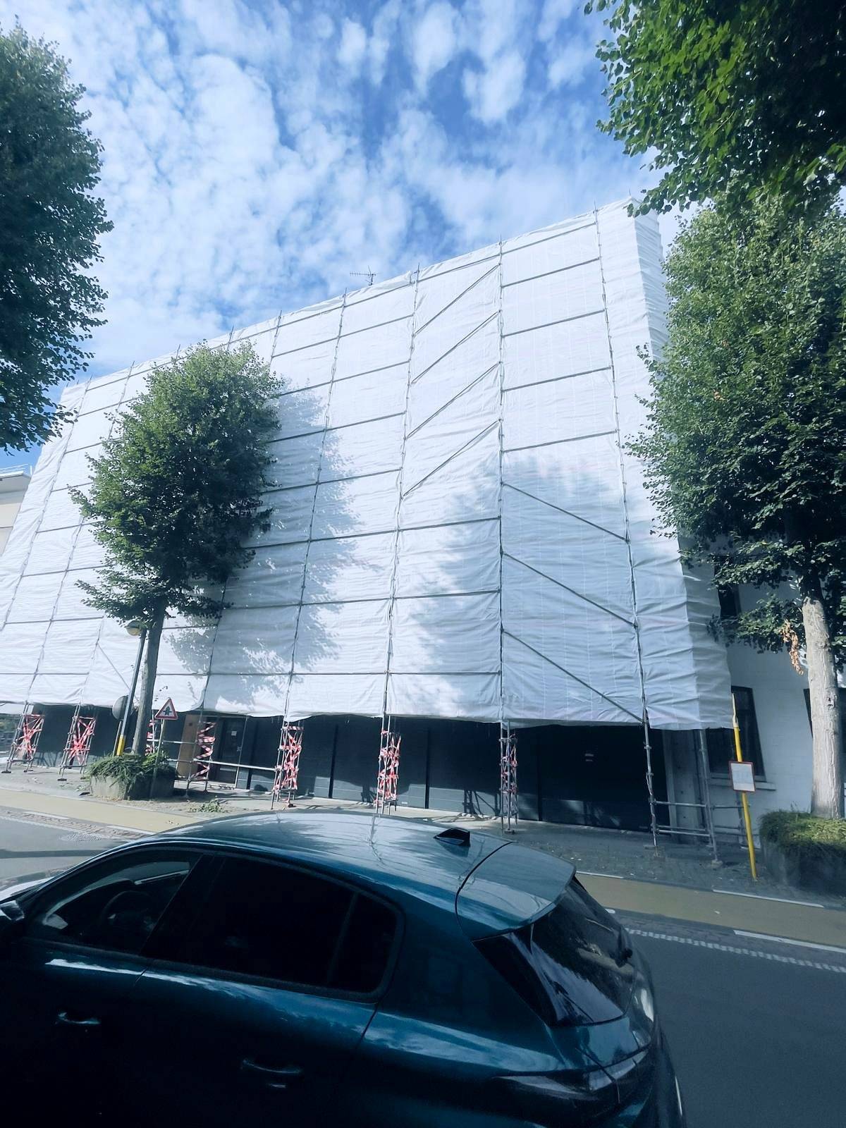 Thermobâchage et bâchage d’échafaudages